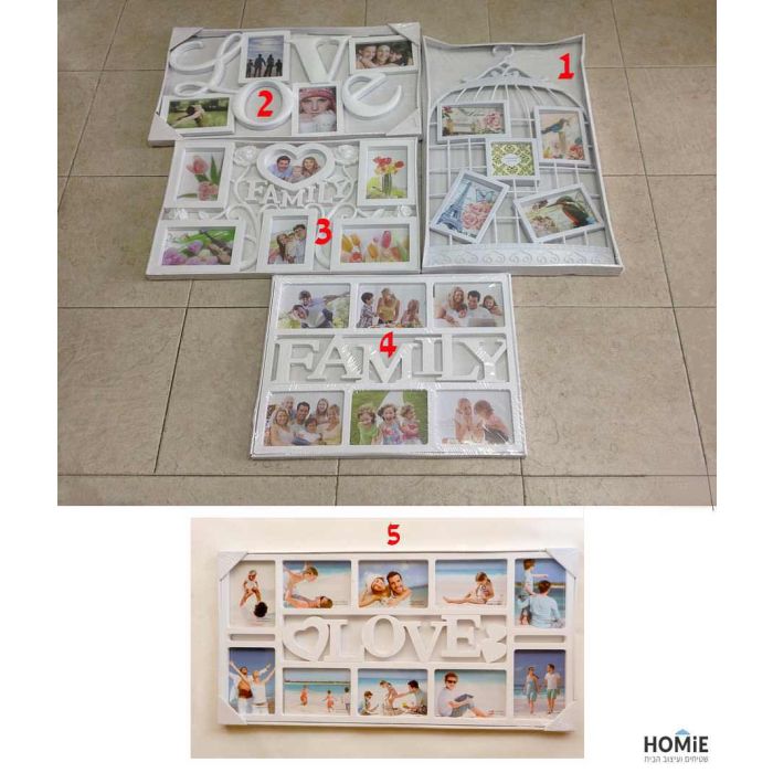 מסגרות דקורטיביות עמידות ומדליקות לתמונות עשויות פלסטיק קשיח