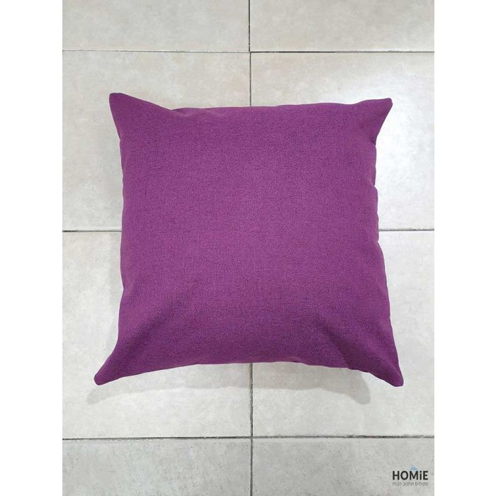 כרית נוי חלקה בצבע סגול כהה (חציל) לסלון, לחדר שינה, לחדר ילדים ושאר חלל הבית. 