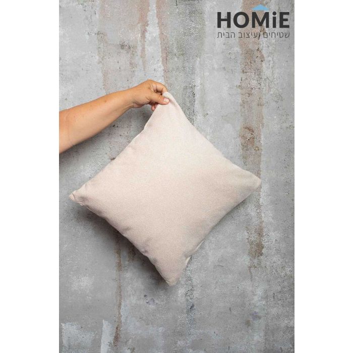 כרית נוי אבן STONEWASH חלקה לסלון ושאר חלל הבית. הכרית היוקרתית עשויה מבד דמוי פשתן איכותי ביותר.