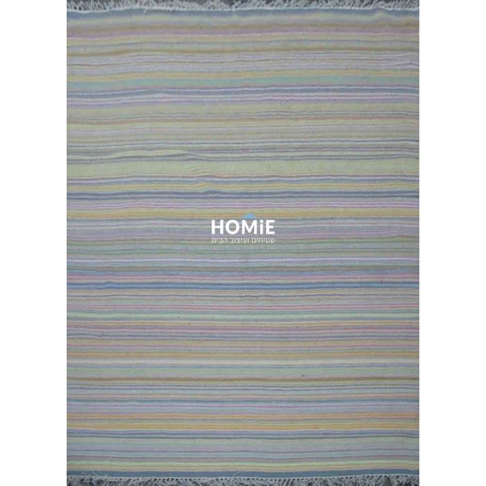 שטיח כותנה גיאומטרי פסים קילים שבטי (אתני) עבודת יד צבעוני דגם ג'איפור 668. השטיח המודרני כפרי מתאים לסלון, לחדר שינה, לחדר ילדים, לפינת משחקים, למסדרון, לאמבטיה, למטבח, לפינת אוכל, לחדר עבודה, למשרד, לבית הספר וגן ילדים.