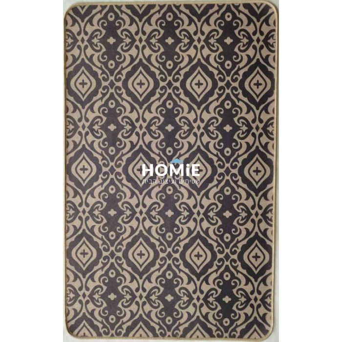 שטיח גומי למטבח וינטג' קלאסי צורות גיאומטריות חום בז' דגם קוויבק 22 בצבע חום בז'. השטיח היוקרתי מתאים גם לשאר חלל הבית (אמבטיה, מסדרון, חדר שינה, חדר ילדים ועוד) ויכניס לשם המון סטייל, נוכחות, שונות ומיוחדות. 