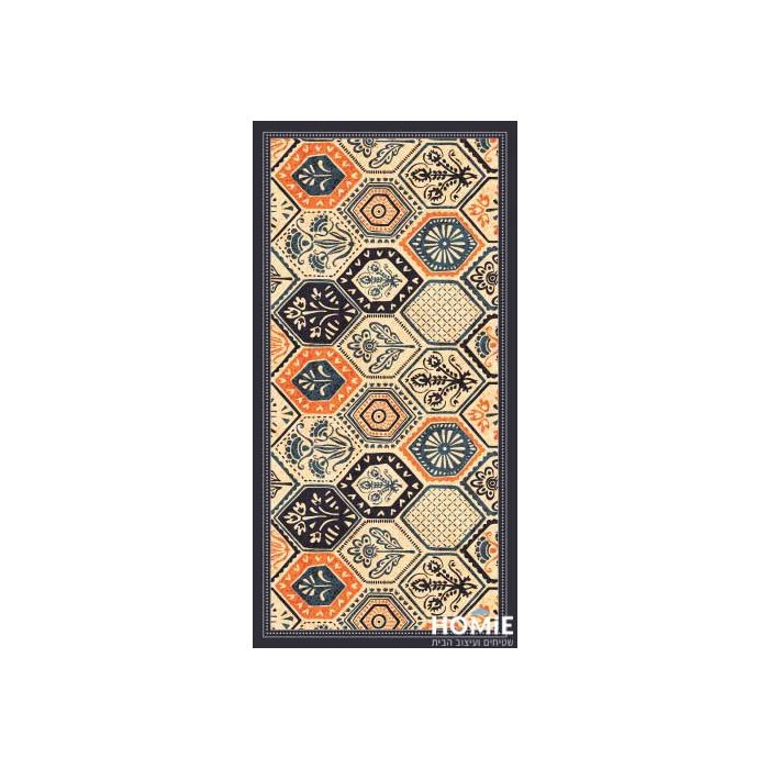 שטיח פי וי סי PVC (לינולאום) למטבח רטרו צבעוני דגם מנאלי 06.