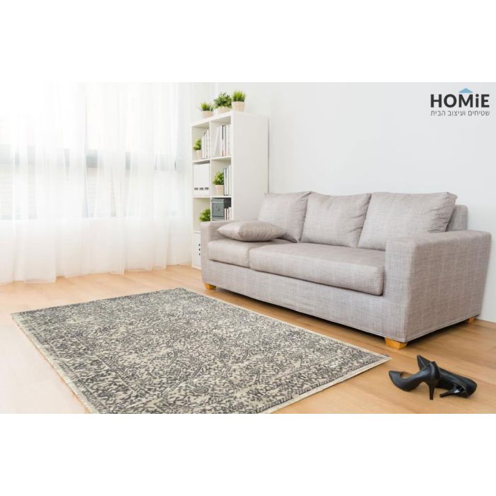 שטיח וינטג' קלאסי מדליונים בז' אפור כהה דגם ונוס 06. השטיח היוקרתי ישתלב בסלון, חדר שינה, מסדרון, חדר אורחים, חדר משחקים, פינת ישיבה, פינת אוכל, מטבח, חדר עבודה ומשרד. 