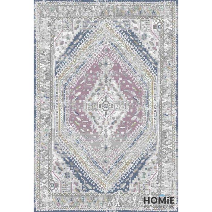 שטיח וינטג' קלאסי צבעוני מדליון דגם סיציליה 711. השטיח מתאים לסלון ושאר הבית.