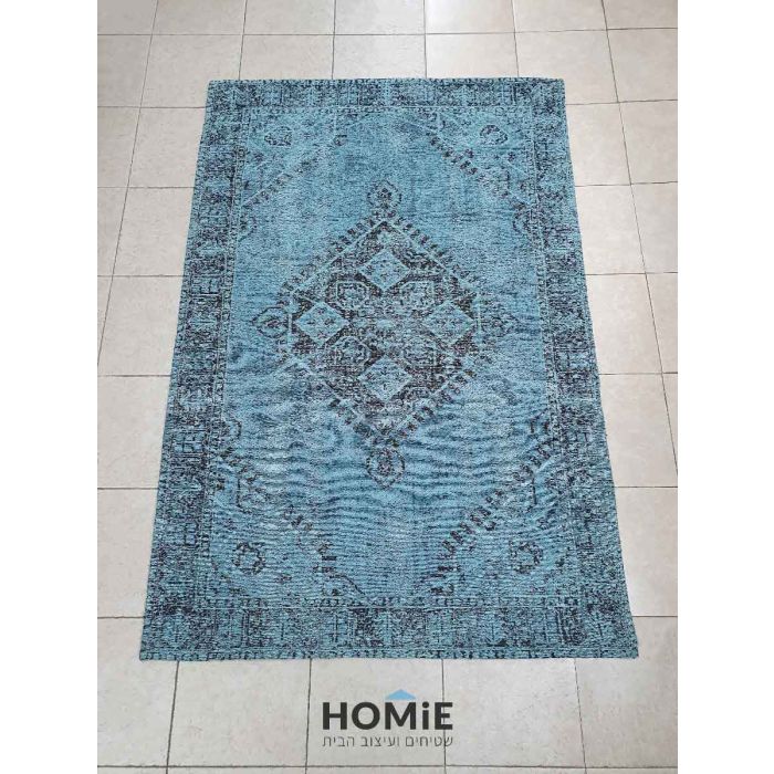 שטיח וינטג' כותנה שאניל מדליון יוקרתי טורקיז דגם אליזבט. שטיח ה"ענתיקה משופשף" יתאים לסלון, לחדר שינה, לחדר ילדים, לאמבטיה, למסדרון, לפינת משחקים, לפינת ישיבה, לפינת אוכל, למטבח, לחדר עבודה ולמשרד. 