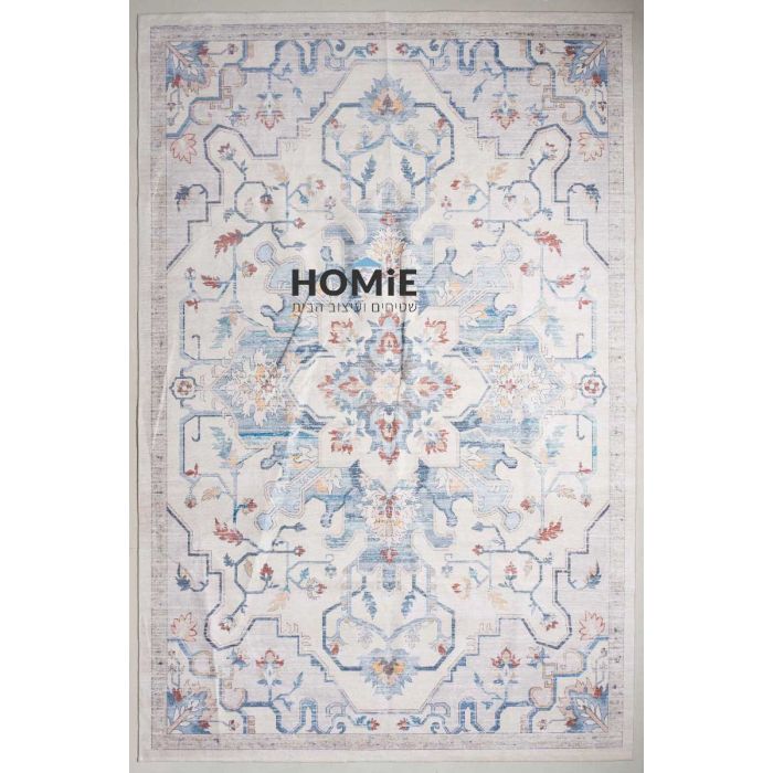 תמונה של השטיח אנטוניו 09 במלואו – שטיח וינטג' קלאסי מודרני בגוון בז' צבעוני