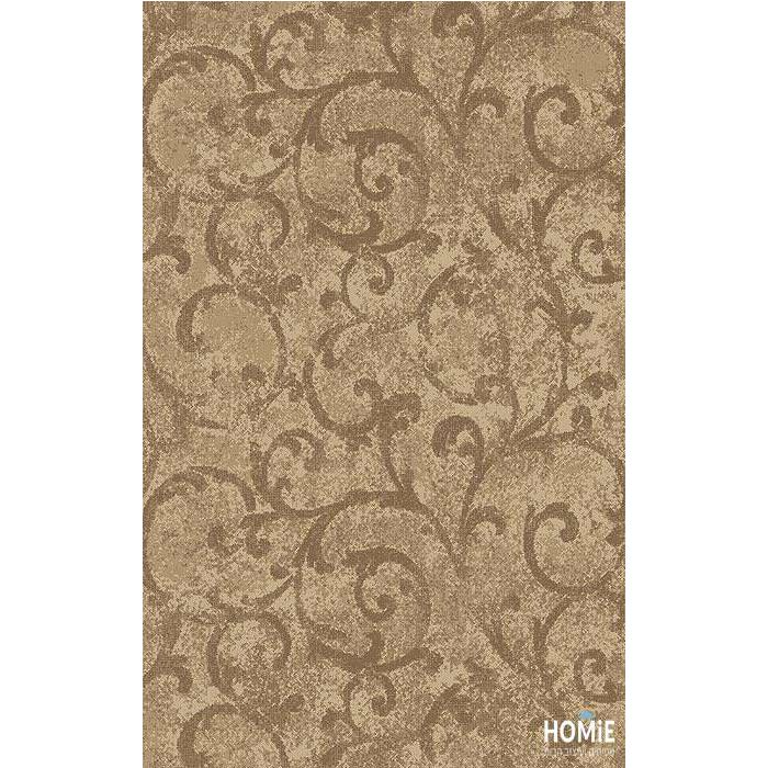 שטיח וינטג' חום בז' פרחוני דגם ג'נסיס 21/70 לסלון, לחדר שינה, למטבח ושאר חלל הבית. השטיח יכניס שיק וסטייל לחלל החדר