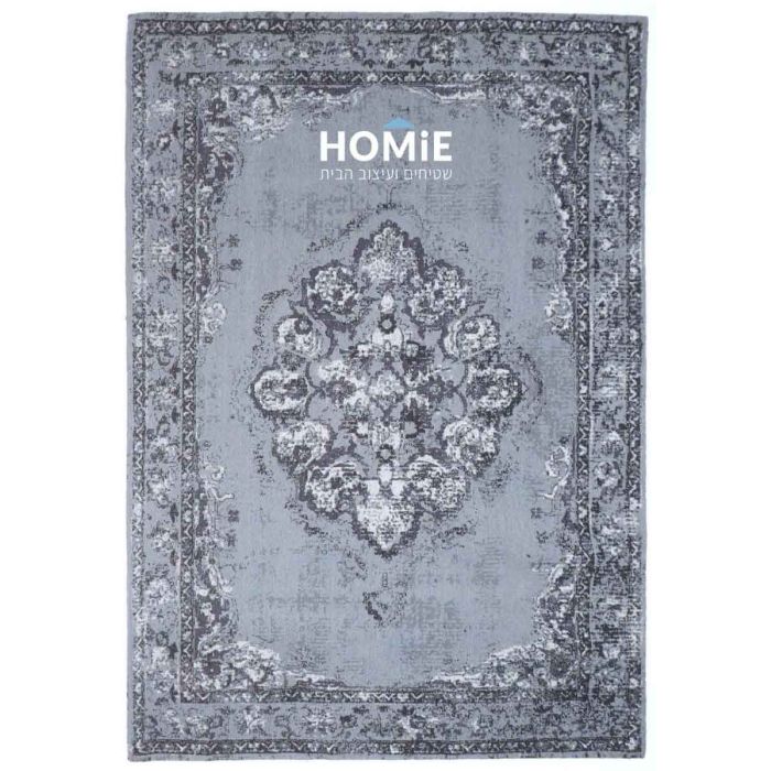 שטיח וינטג' כותנה מדליון משופשף דהוי אפור דגם מונקו. שטיח השניל מתאים לסלון, חדר שינה, חדר ילדים, מסדרון, אמבטיה, חדר אורחים, חדר משחקים, מטבח, פינת אוכל, פינת ישיבה, חדר עבודה ומשרד. 