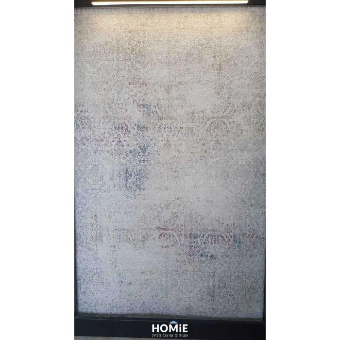 שטיח וינטג' דהוי מדליונים דגם קינגסטון 1996 בצבע ורוד, תכלת, אפור ובז'. השטיח בסגנון הוינטג' הקלאסי יתאים לסלון, לחדר שינה, לחדר ילדים, לחדר אורחים, לאמבטיה, למסדרון, לפינת אוכל, למטבח, לחדר עבודה ולמשרד.