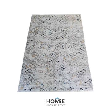 שטיח אבסטרקטי גיאומטרי מודרני דגם מיכאלה 40D בצבע חרדל, כחול, טורקיז ואפור. השטיח מתאים לסלון, לחדר שינה, לחדר ילדים/תינוקות, לאמבטיה, למסדרון, לחדר/פינת משחקים, לחדר אורחים, לחדר עבודה, לפינת אוכל, למטבח, למשרד, לבית הספר וגן ילדים. 