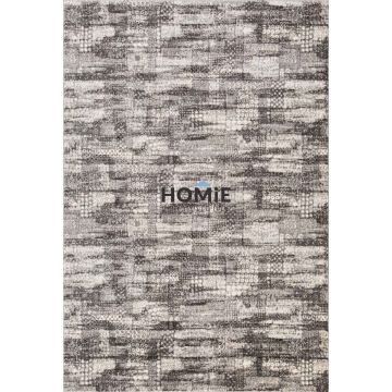 שטיח אבסטרקטי מודרני אפור כהה דגם קולסון 04. השטיח היוקרתי מתאים לסלון ושאר הבית. 