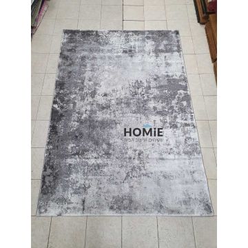 שטיח אבסטרקטי מודרני לסלון דגם אוליביה 93/995 צבעי אפור בהיר וכהה. 