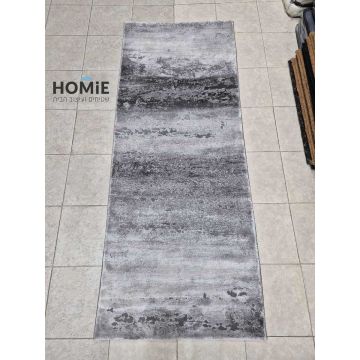 שטיח אבסטרקטי מודרני דגם אוליביה 12/995 בצבעי אפור כהה ובהיר. השטיח יתאים לסלון ושאר הבית.