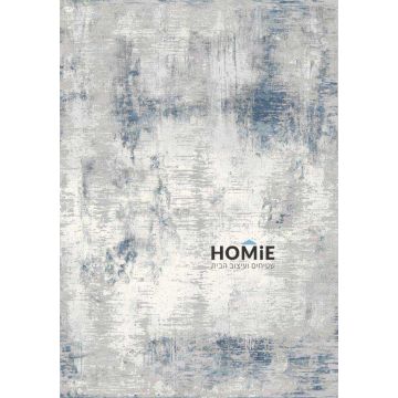 שטיח אבסטרקטי מודרני אפור כחול תכלת דגם קמילה 63/954 לסלון.