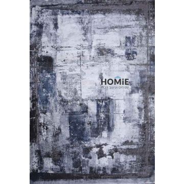 שטיח אבסטרקטי מודרני יוקרתי דגם אוליביה 16/953 בצבע אפור וכחול. השטיח יתאים לסלון, חדר שינה, חדר ילדים, מסדרון, מטבח, פינת אוכל, פינת משחקים, פינת ישיבה, חדר אורחים, חדר עבודה ומשרד.