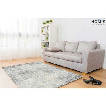 שטיח אבסטרקטי מודרני אפור שמנת דגם ונוס 16. השטיח היוקרתי ישתלב בסלון, חדר שינה, חדר ילדים ותינוקות, מסדרון, חדר אורחים, חדר משחקים, פינת ישיבה, פינת אוכל, מטבח, חדר עבודה ומשרד. 