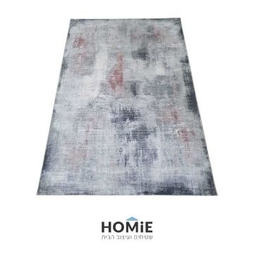 שטיח אבסטרקטי מודרני אפור ורוד מעוצב דגם קמילה 25/56. השטיח היוקרתי העשוי היטסט-ויסקוזה ישתלב בסלון, חדר שינה, חדר ילדים, מסדרון, חדר אורחים, פינת ישיבה, פינת אוכל, מטבח, חדר עבודה ומשרד. 