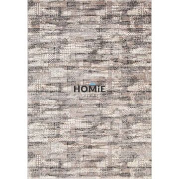 שטיח אבסטרקטי מודרני אפור בהיר דגם קולסון 03. השטיח האיכותי מתאים לסלון ושאר הבית. 