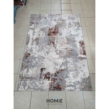 שטיח אבסטרקטי מודרני יוקרתי דגם אלכסנדרה 55/80 בצבע חום, בז', אפור ושמנת. שטיח הויסקוזה ישתלב יפה בסלון, בחדר שינה, בחדר ילדים, באמבטיה, במטבח, במסדרון, בפינת אוכל, בפינת משחקים, בחדר עבודה ובמשרד. 