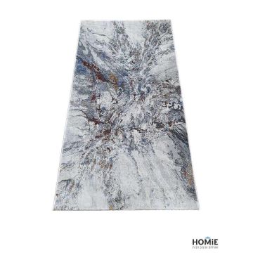 שטיח אבסטרקטי מודרני צבעוני יוקרתי דגם קטרינה 17A בצבע אפור, כחול, בורדו וחרדל לסלון, לחדר שינה, לחדר ילדים, למסדרון, למטבח, לפינת אוכל, לחדר עבודה ולמשרד.