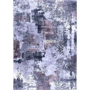 שטיח אבסטרקטי מודרני יוקרתי דגם אוליביה 79/975 בצבע אפור בהיר, אפור כהה, בז', כחול ושחור לסלון, לחדר שינה, לחדר ילדים, למסדרון, למטבח, לפינת אוכל, לחדר עבודה ולמשרד. 