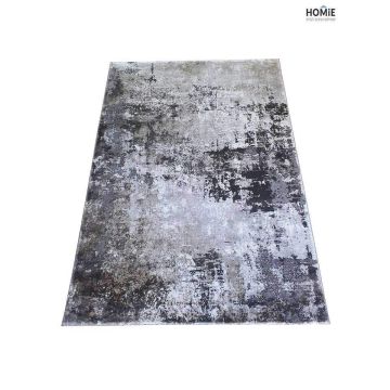 שטיח אבסטרקטי מודרני דגם אוליביה 93/976 בצבע אפור, בז' וחום לסלון.