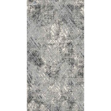 שטיח אבסטרקטי מודרני יוקרתי דגם אלכסנדרה 39/95 בצבע אפור בהיר, אפור כהה, שחור ושמנת. שטיח הויסקוזה מתאים לסלון, לחדר שינה, לחדר ילדים, לאמבטיה, למטבח, למסדרון, לפינת אוכל, לחדר עבודה ולמשרד. י.