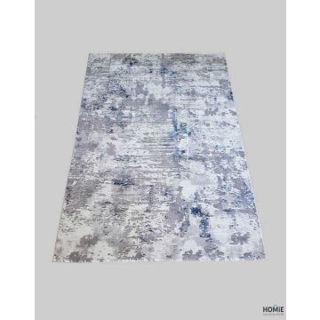 שטיח אבסטרקטי אפור כחול דגם סיישל 14/31