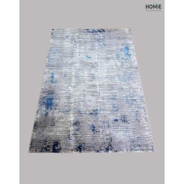 שטיח אבסטרקטי אפור כחול דגם סיישל 25/31