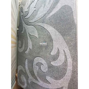 שטיח אבסטרקטי אפור פרחוני דגם אקסלנס 03