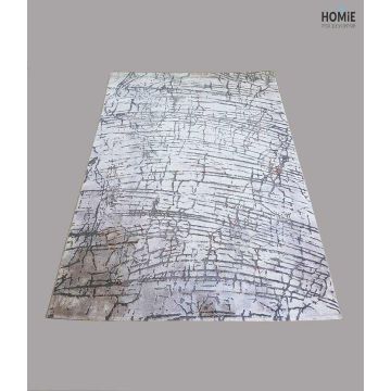 שטיח אבסטרקטי אפור כתום דגם סיישל 26/21