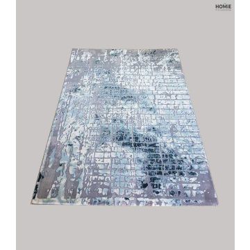 שטיח אבסטרקטי אפור תכלת דגם ג'סיקה 08/31