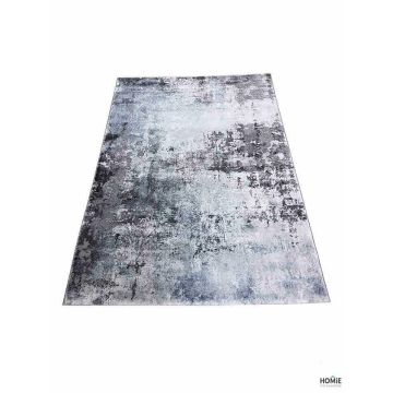 שטיח אבסטרקטי מודרני אפור תכלת יוקרתי לסלון, לחדר שינה, לחדר ילדים, למטבח ושאר חלל הבית דגם אוליביה 93/953. 