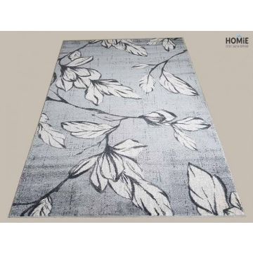 שטיח מודרני אבסטרקטי לסלון ושאר חלל הבית דגם וגאס 06/659 בצבעי אפור שמנת.