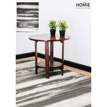 שטיח אבסטרקטי גלים אפור לבן מודרני יוקרתי דגם ג'יאנה 1407. השטיח מתאים לסלון, לחדר שינה, לחדר ילדים, לאמבטיה, למטבח, למסדרון, לפינת אוכל, לחדר עבודה ולמשרד. 