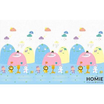 משטח פעילות צבעוני לתינוק דגם חיות צבעוניות 02. המשטח היוקרתי מיוצר ברמות הגימור הגבוהות ביותר. 