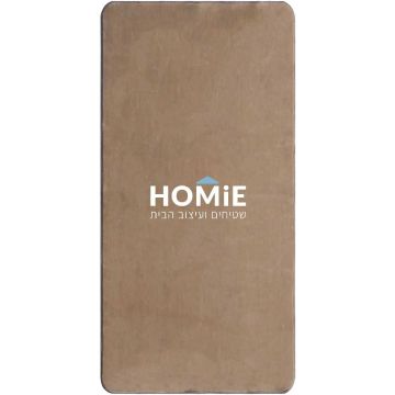 שטיח אמבטיה ויסקוזה חלק בז' מודרני כפרי דגם פטריק 02. 