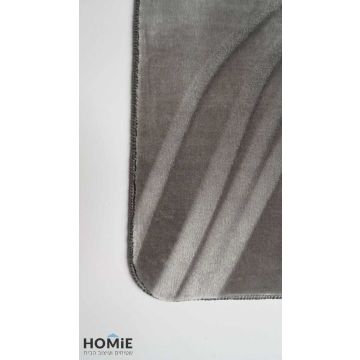 שטיח אמבטיה ויסקוזה חלק מודרני כפרי אפור דגם פטריק 04. 