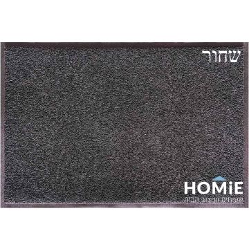 שטיח כניסה חלק גדול בצבע שחור דגם מוניקה 19 – תצלום מלא 