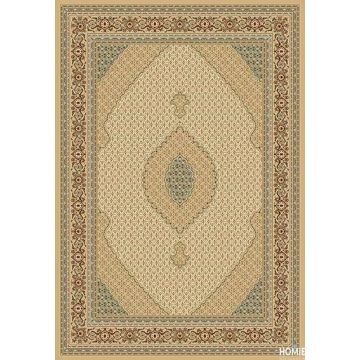 שטיח קלאסי בז' כחול מדליון דגם בסטיליה 80/150