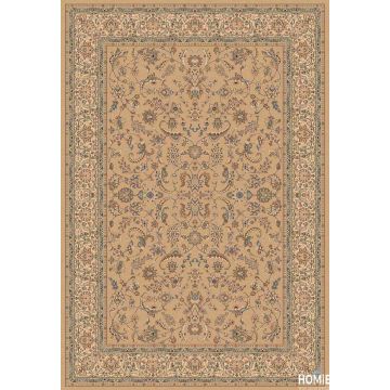 שטיח קלאסי בז' טורקיז פרחוני יוקרתי ומהודר דגם בסטיליה 00/50. השטיח מתאים לסלון, לחדר שינה, למטבח, לכניסה ולמשרד. השטיח מיוצר בעבודת מכונה ברמת הגימור הגבוהה ביותר.