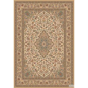 שטיח קלאסי בז' מדליון יוקרתי ומהודר דגם פומפיי 45/684 לסלון, לחדר שינה, למסדרון, למטבח, לפינת אוכל, לחדר עבודה ולמשרד.