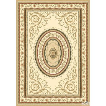 שטיח קלאסי בז' מדליון דגם פומפיי 64/618