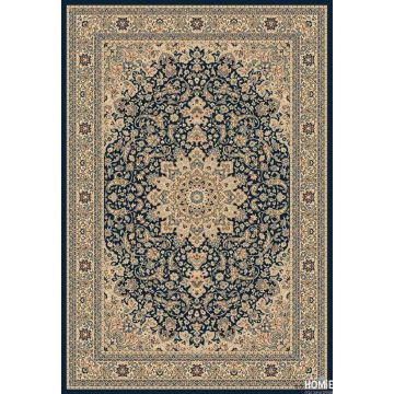 שטיח קלאסי כחול מדליון יוקרתי ומהודר דגם פומפיי 44/234. השטיח יתאים לסלון, חדר שינה, מסדרון ומשרד.