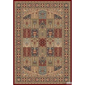 שטיח קלאסי צבעוני יצירת אומנות יוקרתי ומהודר לסלון, לחדר שינה, למטבח ושאר חלל הבית דגם פומפיי 39/14. השטיח בסגנון טלאים מיוצר בעבודת מכונה ברמת הגימור הגבוהה ביותר