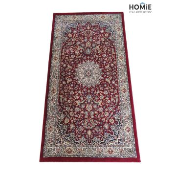 שטיח קלאסי מדליון פרחוני אדום דגם פנתאון 50/10 בצבע אדום. השטיח היוקרתי מתאים לסלון, לחדר שינה, לחדר אורחים, למסדרון, למטבח, לפינת אוכל, לחדר עבודה ולמשרד. 