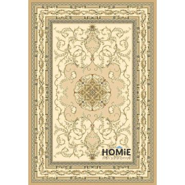 שטיח קלאסי פרחוני מדליונים בז' שחור דגם פומפיי 68/684. השטיח הבלגי הסופר יוקרתי מתאים לחלל הכניסה, סלון, חדר שינה, מסדרון, חדר אורחים, חדר משחקים, פינת ישיבה, פינת אוכל, מטבח, חדר עבודה ומשרד.