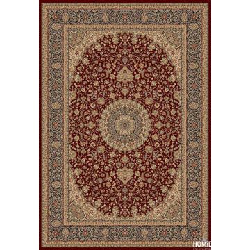 שטיח קלאסי מדליון יוקרתי ומהודר דגם בסטיליה 01/10 בצבע אדום וכחול. 