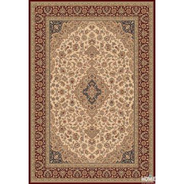 שטיח קלאסי מדליון יוקרתי דגם בסטיליה 13/61 בצבע אדום וכחול. השטיח יתאים לסלון ושאר הבית.