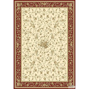 שטיח קלאסי אדום פרחוני יוקרתי ומהודר לסלון, לחדר שינה, למטבח ושאר חלל הבית דגם פומפיי 51/61. השטיח מיוצר בעבודת מכונה ברמת הגימור הגבוהה ביותר. השטיח יכניס המון שיק וסטייל לחלל החדר